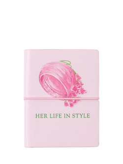 Royal Collection Her Life in Style Hat Mini Notebook, Pink, Pink