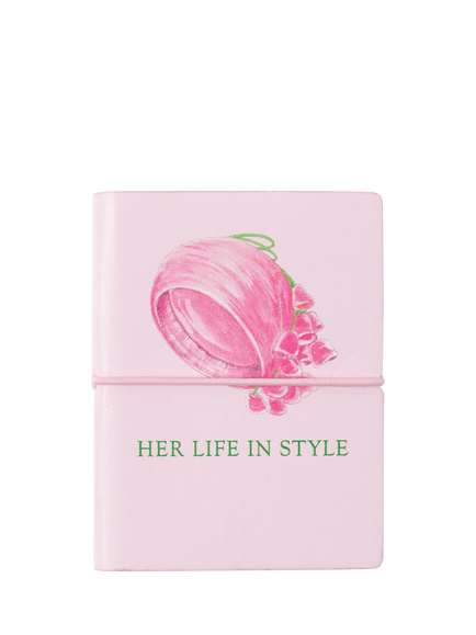 Royal Collection Her Life in Style Hat Mini Notebook, Pink, Pink