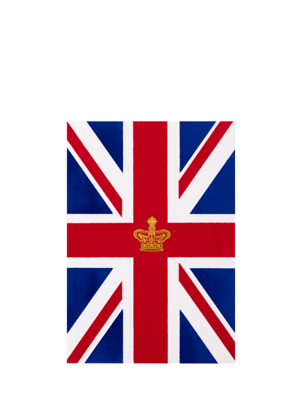 Royal Collection Union Flag Flocked Notebook, Multi