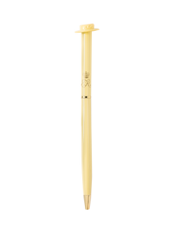 Royal Collection Her Life in Style Hat Pen, Yellow, Yellow