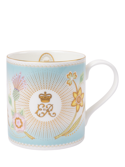 Royal Collection Queen Elizabeth II Centenary Mug, Blue, Blue