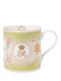 Royal Collection Queen Elizabeth II Centenary Mug, Green, Green