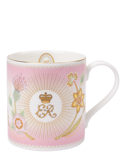 Royal Collection Queen Elizabeth II Centenary Mug, Pink, Pink