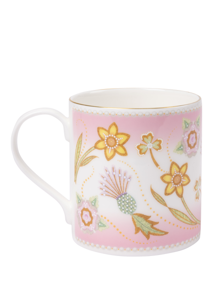 Royal Collection Queen Elizabeth II Centenary Mug, Pink - view 2, Pink
