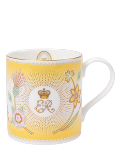 Royal Collection Queen Elizabeth II Centenary Yellow Mug, Yellow, Yellow