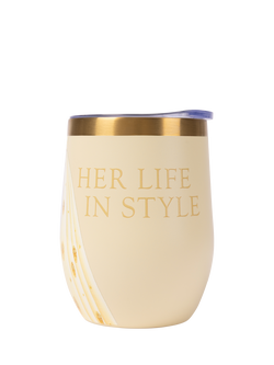 Royal Collection Queen Elizabeth II Her Life in Style Drinking Cup, Cream, Cream