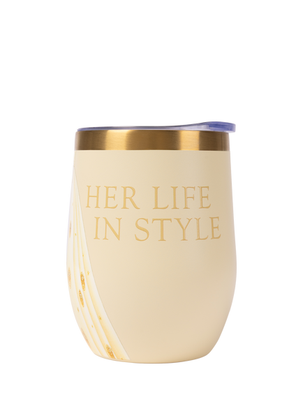 Royal Collection Her Life in Style Travel Cup, Cream, Cream