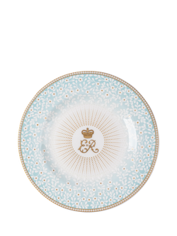 Royal Collection Queen Elizabeth II Centenary 6" Side Plate, Blue, Blue