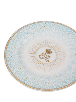 Royal Collection Queen Elizabeth II Centenary 6" Side Plate, Blue - view 2, Blue