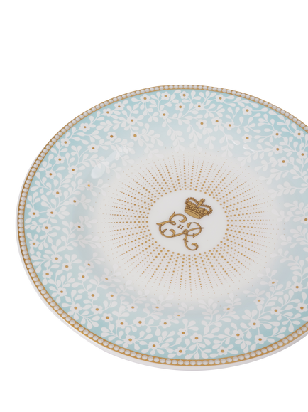 Royal Collection Queen Elizabeth II Centenary 6" Side Plate, Blue - view 2, Blue