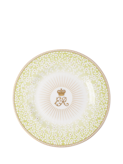 Royal Collection Queen Elizabeth II Centenary 6" Side Plate, Green, Green