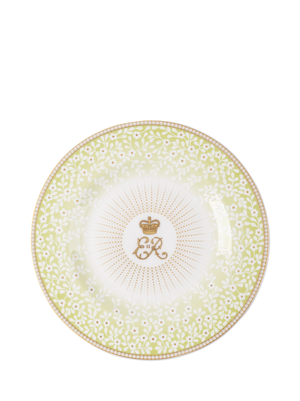 Royal Collection Queen Elizabeth II Centenary 6" Side Plate, Green, Green
