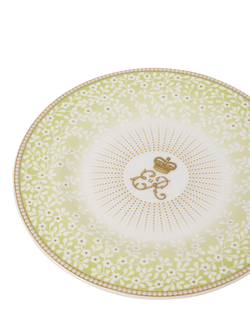 Royal Collection Queen Elizabeth II Centenary 6" Side Plate, Green - view 2, Green