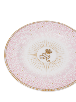 Royal Collection Queen Elizabeth II Centenary 6" Side Plate, Pink - view 2, Pink