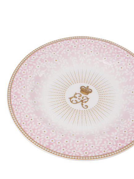 Royal Collection Queen Elizabeth II Centenary 6" Side Plate, Pink - view 2, Pink