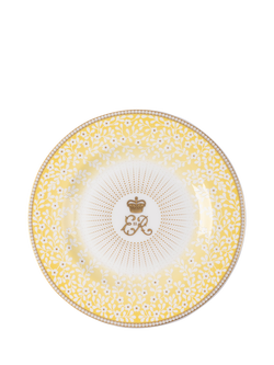 Royal Collection Queen Elizabeth II Centenary 6" Side Plate, Yellow, Yellow
