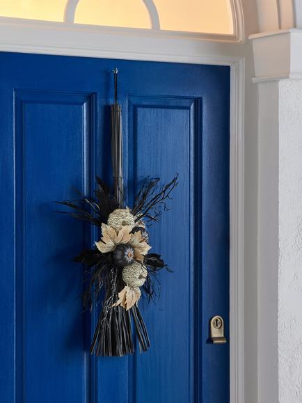John Lewis Halloween Broomstick Decoration - view 2, Black & Natural