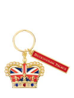 Royal Collection Buckingham Palace Union Flag Crown Keyring, Multi