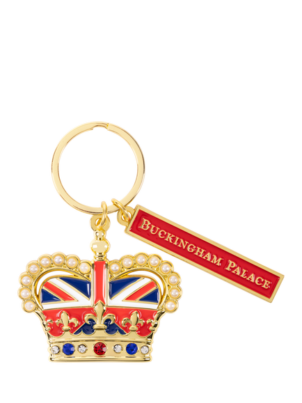 Royal Collection Buckingham Palace Union Flag Crown Keyring, Multi