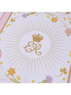 Royal Collection Queen Elizabeth II Centenary Tea Towel - view 2, Pink