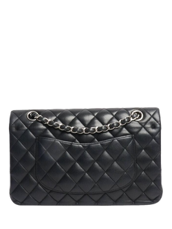 Pre-loved CHANEL 2010 Medium Lambskin Classic Double Flap Bag, Black - view 2, Black