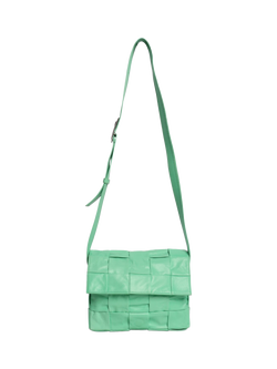 Pre-loved Bottega Veneta Leather Cassette Bag, Green - view 2, Green