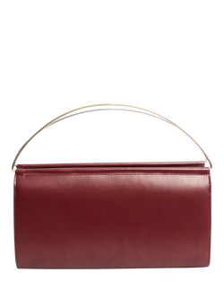 Pre-loved Cartier Trinity Dual Tone Bi-Fold Clutch, Red, Red
