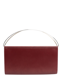 Pre-loved Cartier Trinity Dual Tone Bi-Fold Clutch, Red - view 2, Red
