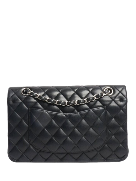 Pre-loved CHANEL 2010 Medium Lambskin Classic Double Flap Bag, Black - view 2, Black