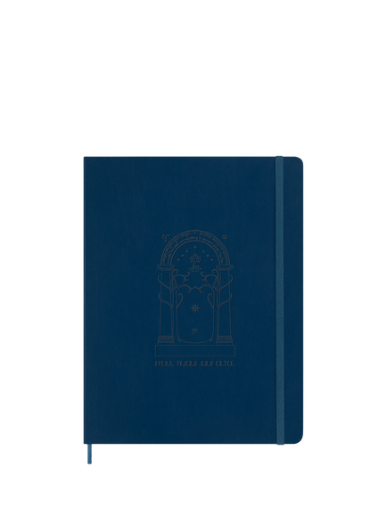 Moleskine The Lord of the Rings Doors of Durin Soft Cover Notebook, Blue