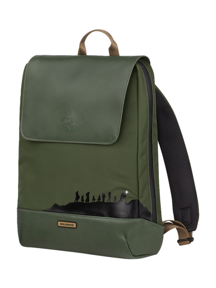 Moleskine The Lord of the Rings Metro Slim Polyamide Backpack, 13.5L - view 2, Khaki