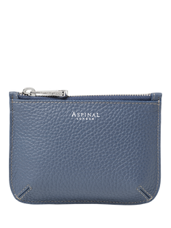 Aspinal of London Small Ella Leather Pouch, Heritage Blue, Heritage Blue