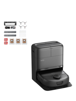 eufy Omni C28A Robot Vacuum and Mop All-in-One Station with Accessory Kit, Black, Black