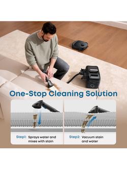 eufy Omni E28 Robot Vacuum and Mop with All-in-One Station and Portable Deep Cleaner, Black - view 2, Black