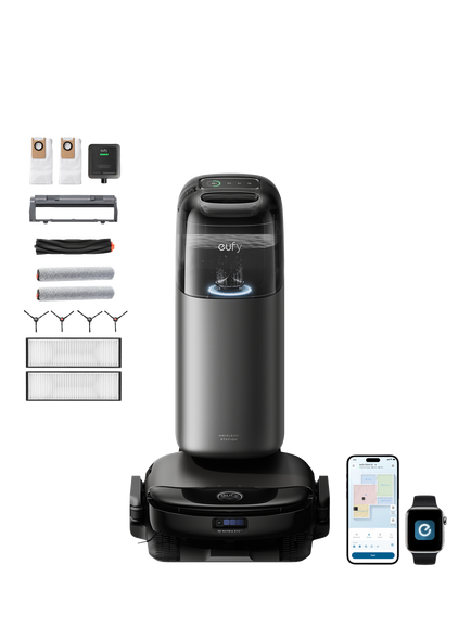 eufy Omni S1 Pro Robot Vacuum and Mop with All-in-One Station, Black, Black