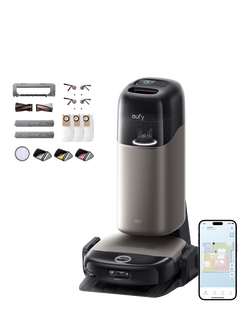 eufy Omni S2 Robot Vacuum and Mop with All-in-One Station, Black, Black