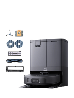 eufy X10 Pro Omni Robot Vacuum and Mop with All-in-One Station, Black, Black