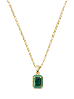 Serge DeNimes Green Blush Necklace, Gold, Gold