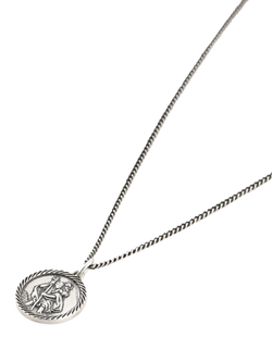 Serge DeNimes Sterling Silver St Christopher Necklace - view 2, Silver