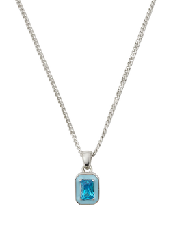 Serge DeNimes Blue Blush Necklace, Silver, Silver