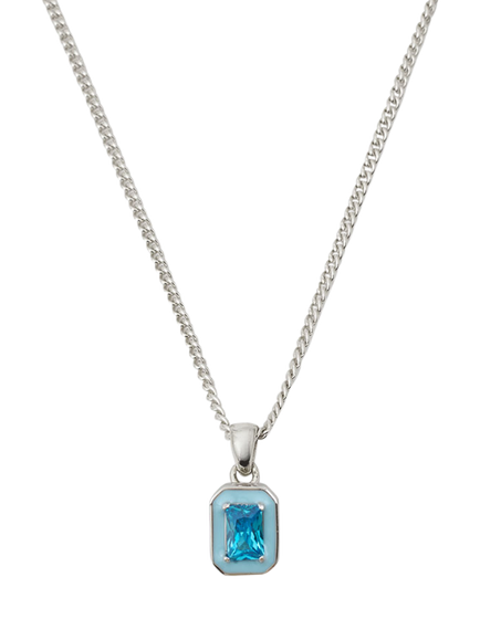 Serge DeNimes Blue Blush Necklace, Silver, Silver