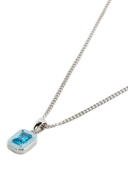 Serge DeNimes Blue Blush Necklace, Silver - view 2, Silver