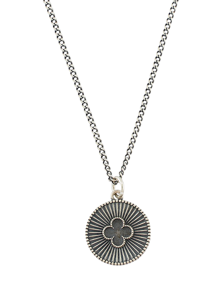 Serge DeNimes Sterling Silver Clover Necklace, Silver