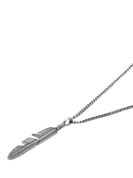 Serge DeNimes Sterling Silver Ethereal Feather Necklace - view 2, Silver