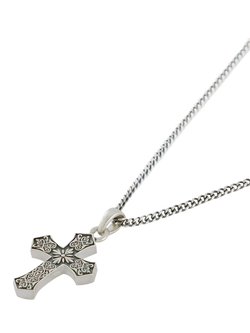 Serge DeNimes Sterling Silver Gothic Cross Necklace - view 2, Silver
