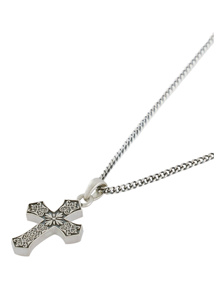 Serge DeNimes Sterling Silver Gothic Cross Necklace - view 2, Silver