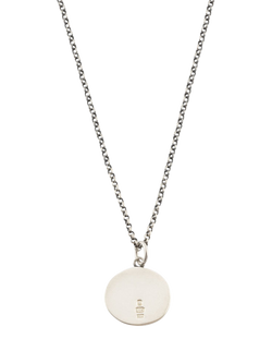 Serge DeNimes Sterling Silver Minimal Hallmark Necklace, Silver