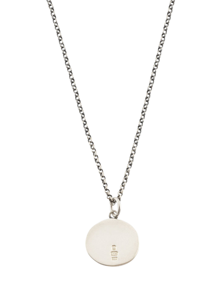 Serge DeNimes Sterling Silver Minimal Hallmark Necklace, Silver