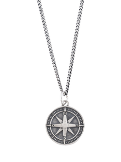Serge DeNimes Sterling Silver Round Napoleon Necklace, Silver