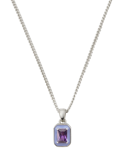 Serge DeNimes Purple Blush Necklace, Silver, Silver
